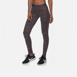 Nike Victory Metallic Crackle Athletic Training Leggings